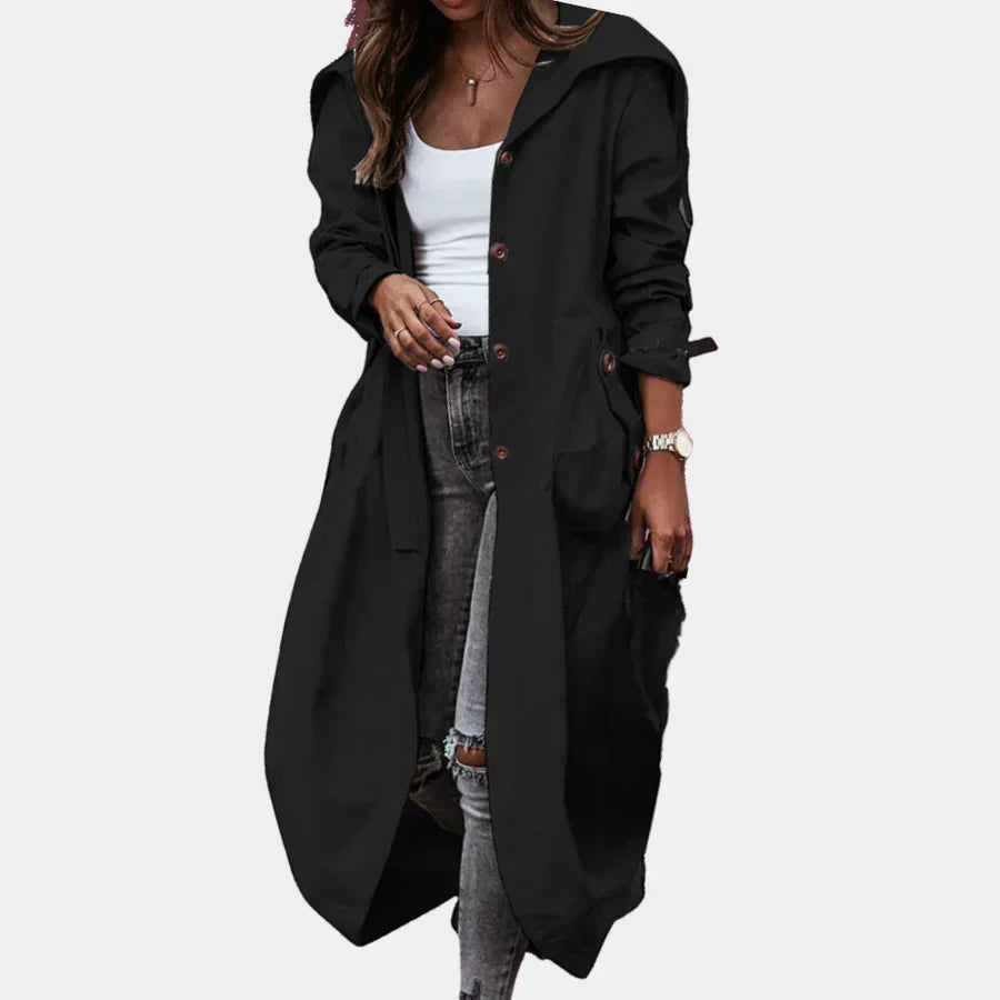 ModeGeist | Langer Damenmantel für Einen Modischen Look