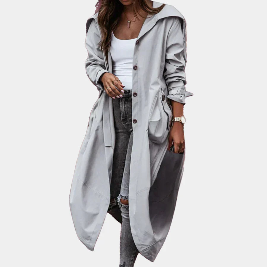 ModeGeist | Langer Damenmantel für Einen Modischen Look