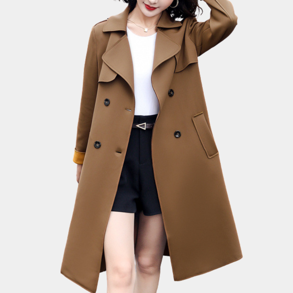 ModeGeist | Eleganter Herbst-Trenchcoat für Frauen