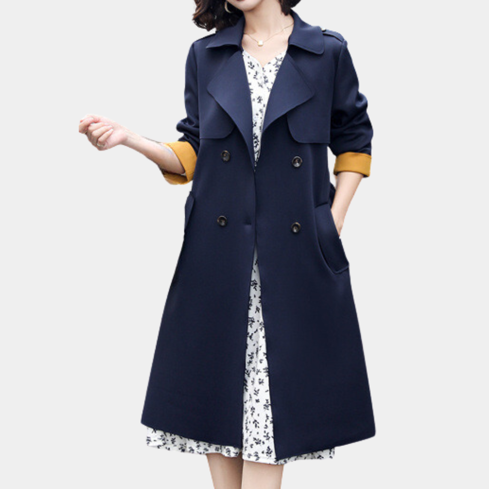 ModeGeist | Eleganter Herbst-Trenchcoat für Frauen