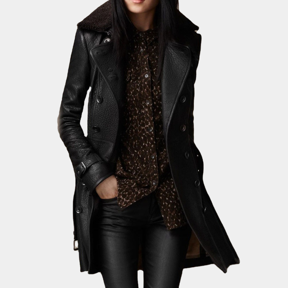 ModeGeist | warme Lederjacke für Frauen