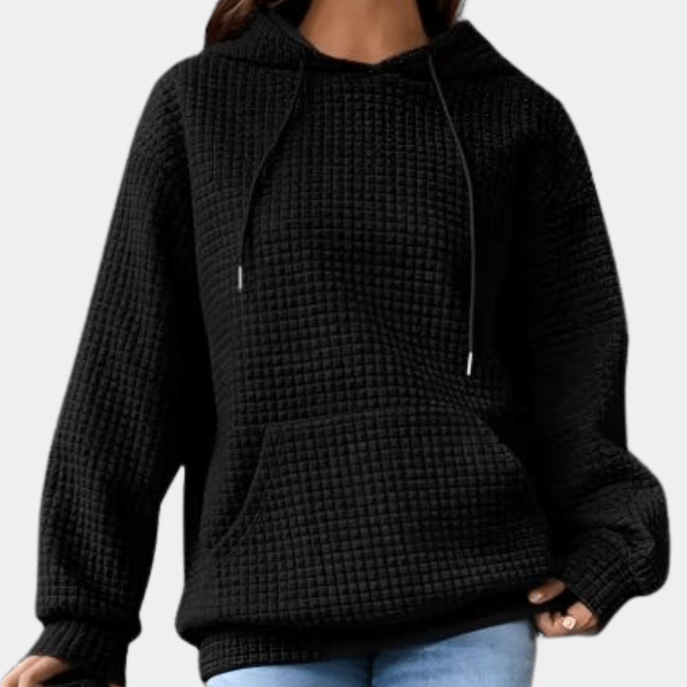 Fudus Damen Kapuzenpullover mit Kordelzug