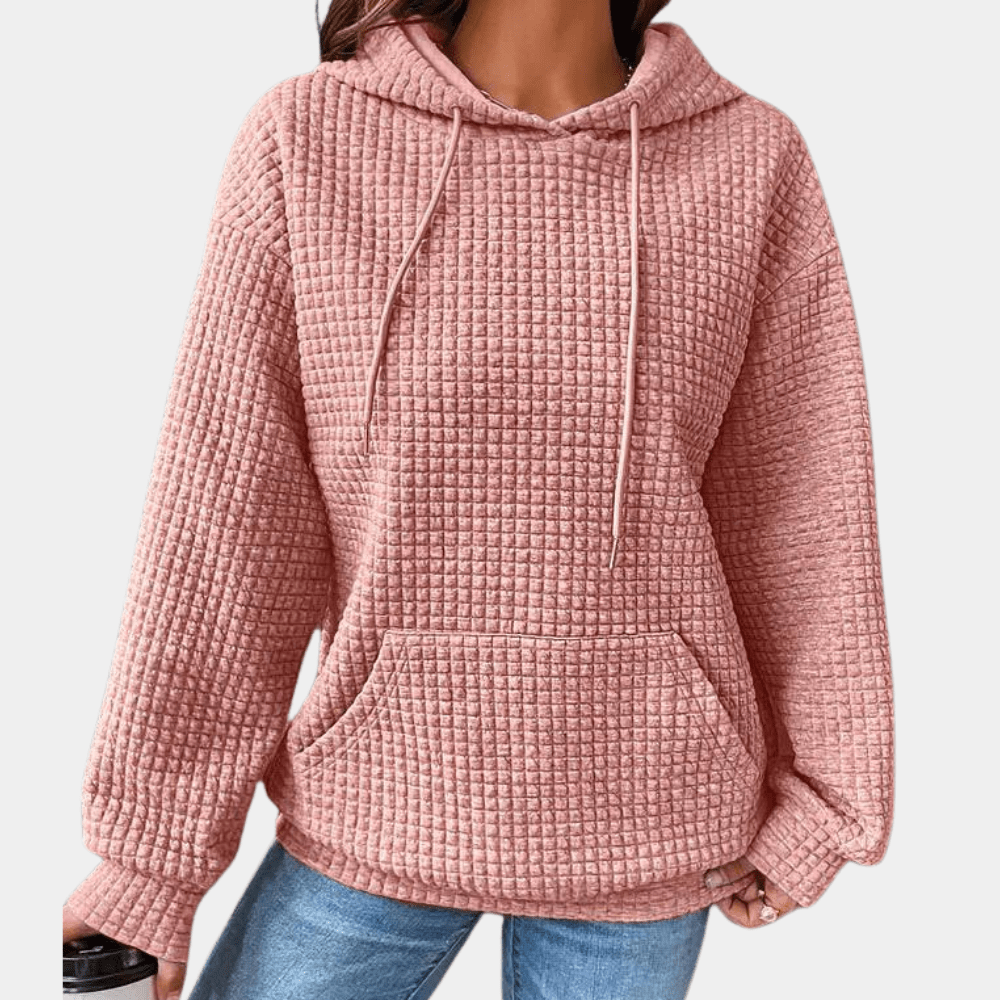 Fudus Damen Kapuzenpullover mit Kordelzug