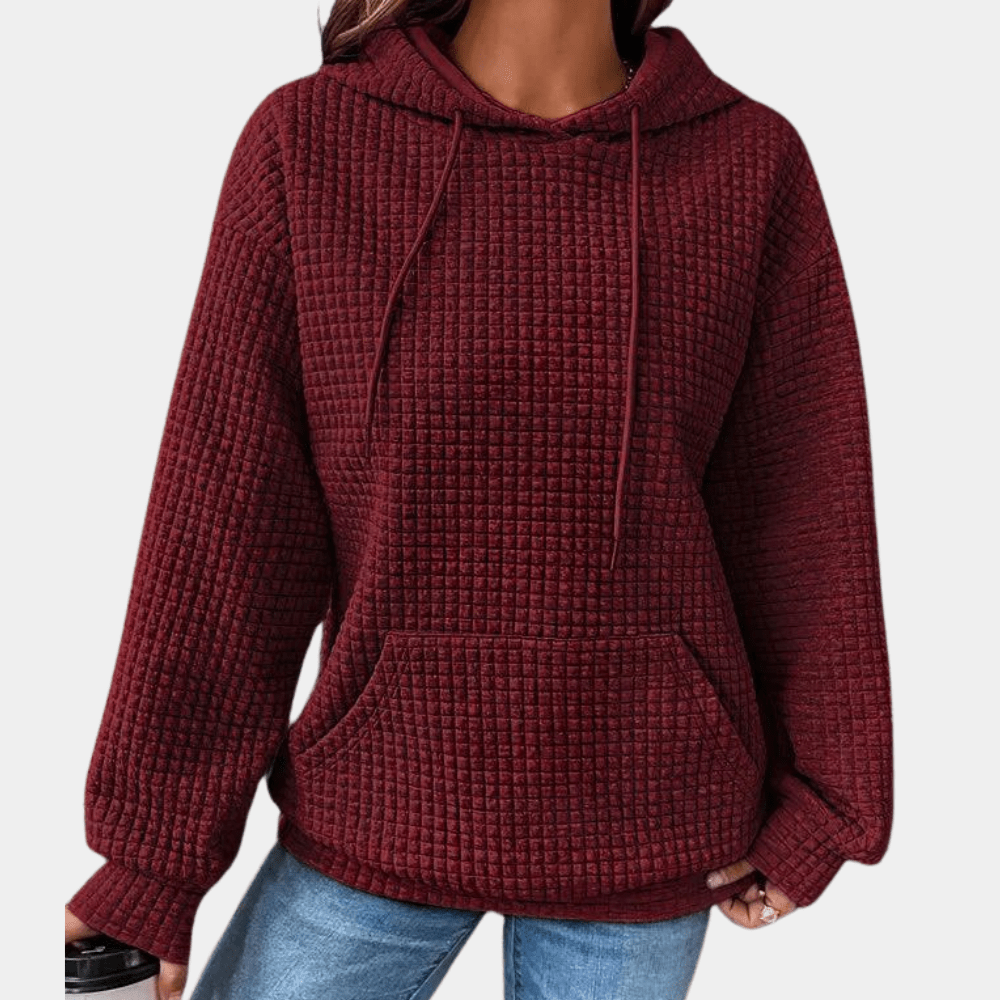 Fudus Damen Kapuzenpullover mit Kordelzug