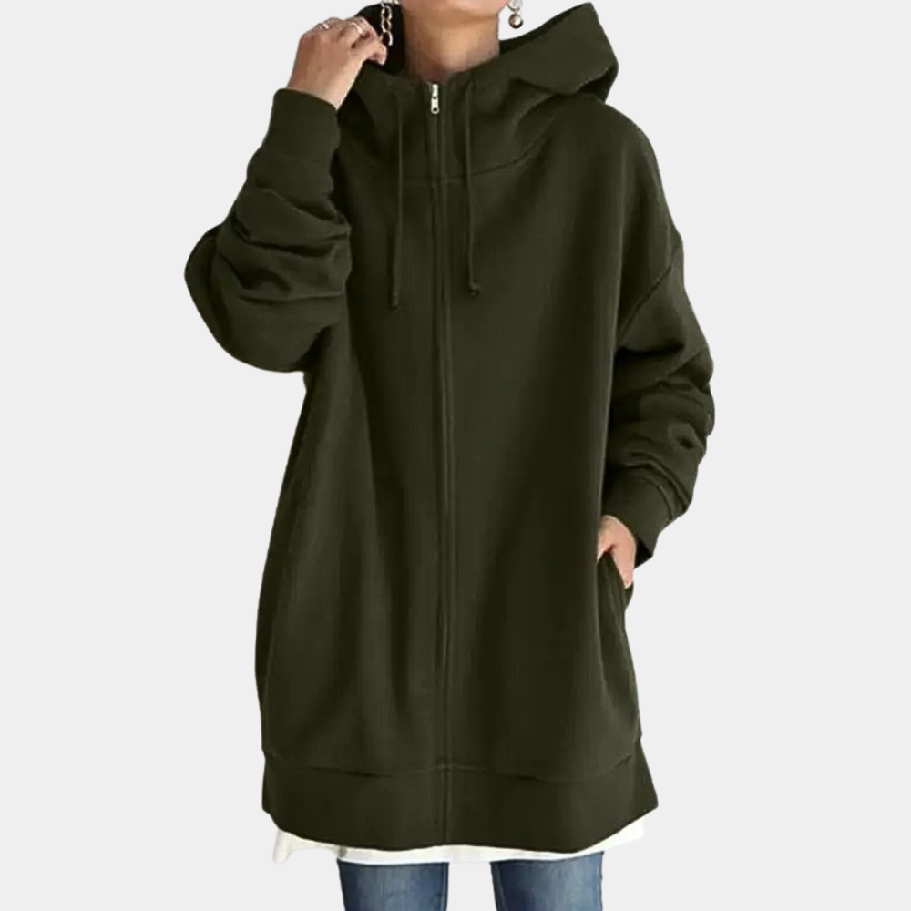 ModeGeist | Herbst Hoodie mit Reißverschluss für Frauen