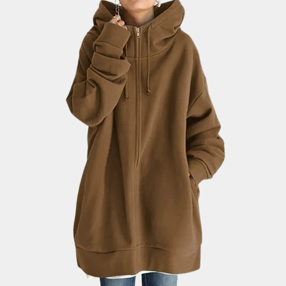 ModeGeist | Herbst Hoodie mit Reißverschluss für Frauen