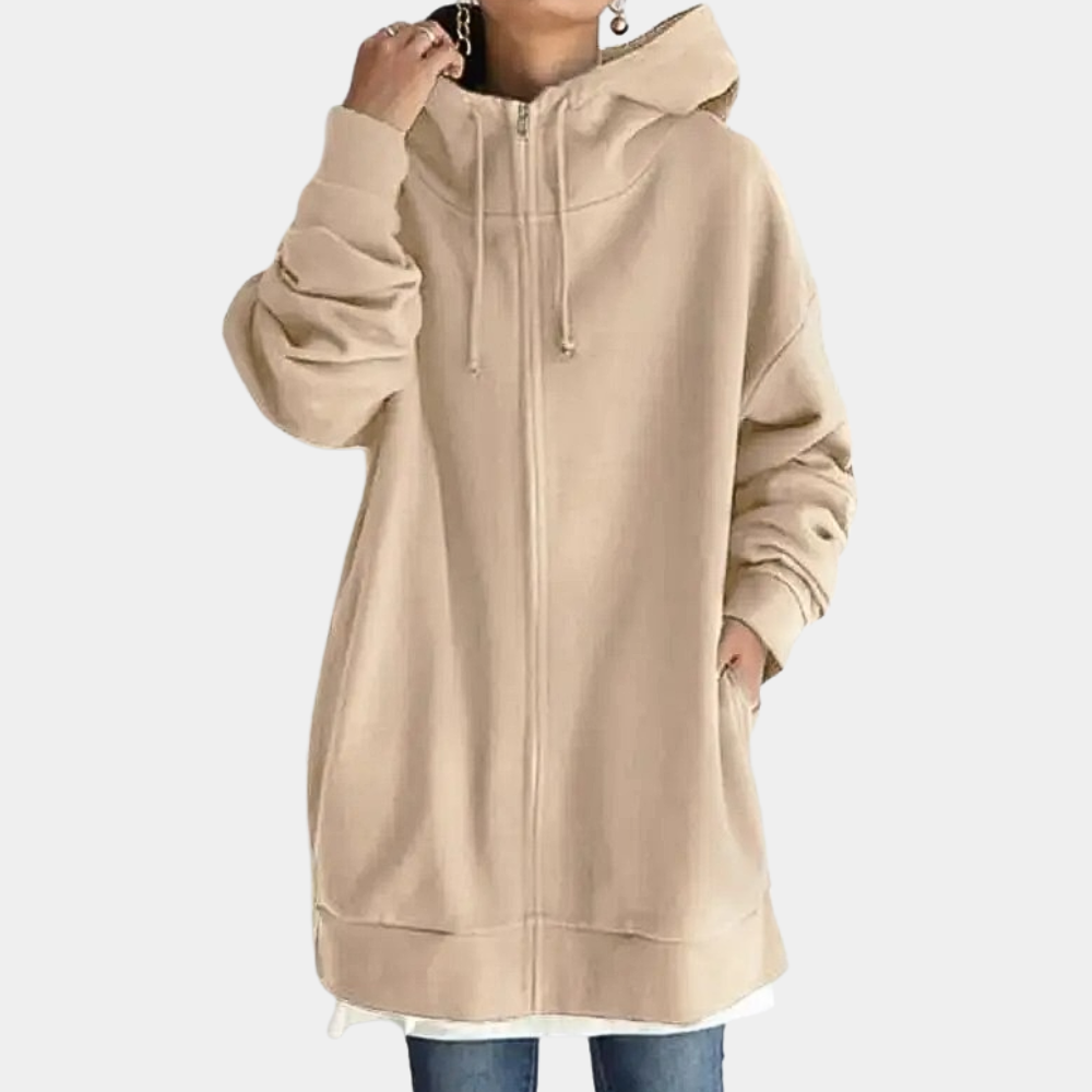 ModeGeist | Herbst Hoodie mit Reißverschluss für Frauen