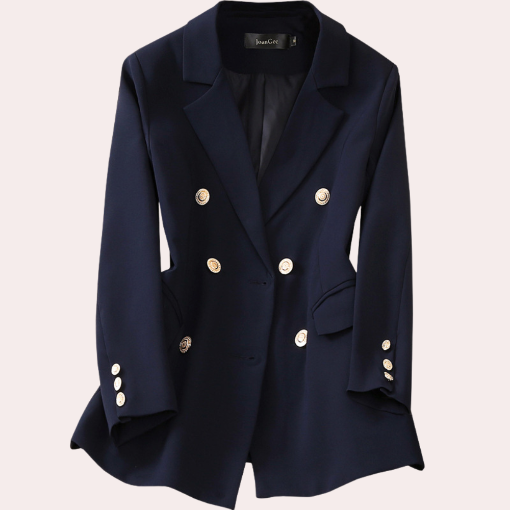 ModeGeist | Blazer mit Doppelknopfverschluss Strukturiert Passform Zeitloses Design