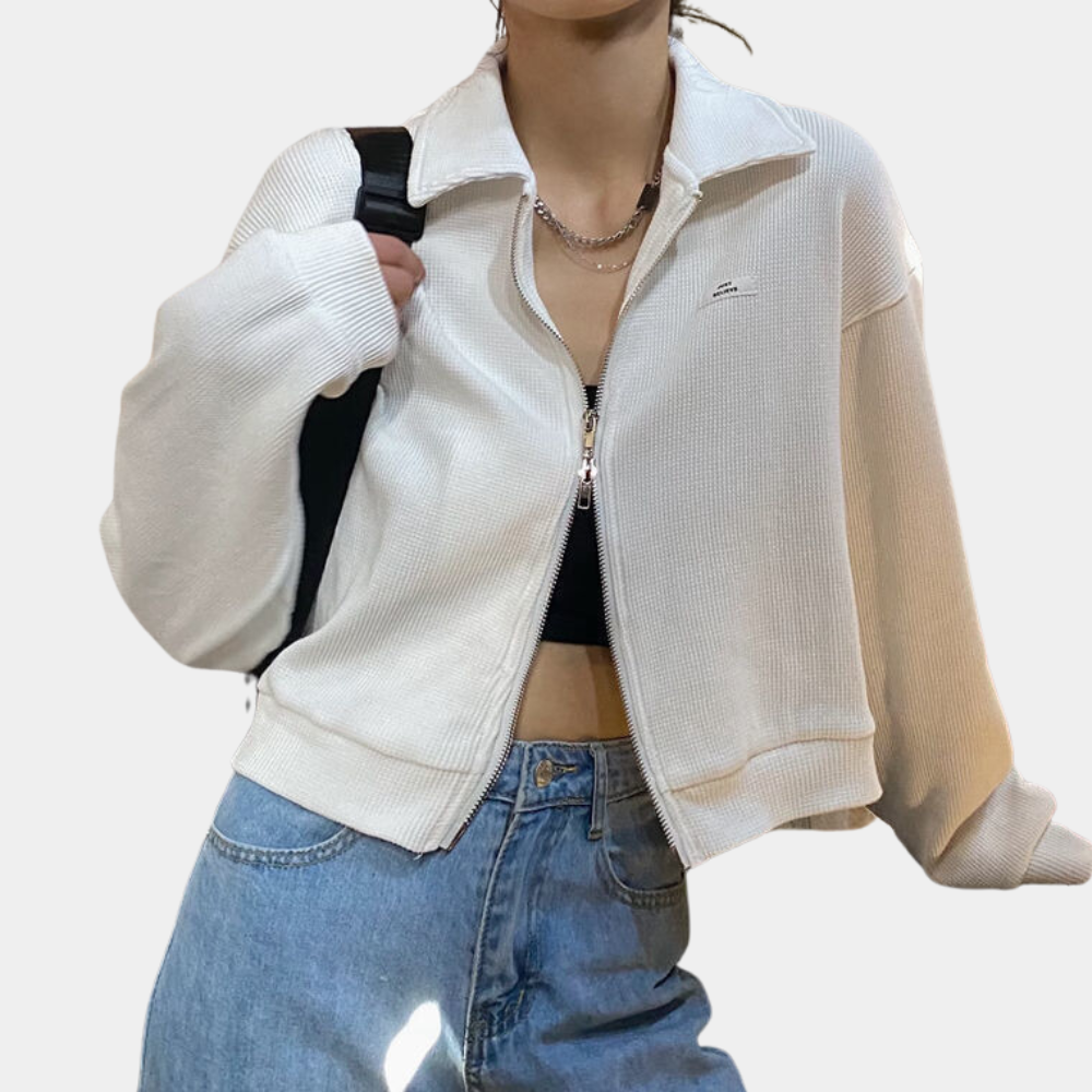 ModeGeist | Herbstjacke mit Reißverschluss für Frauen