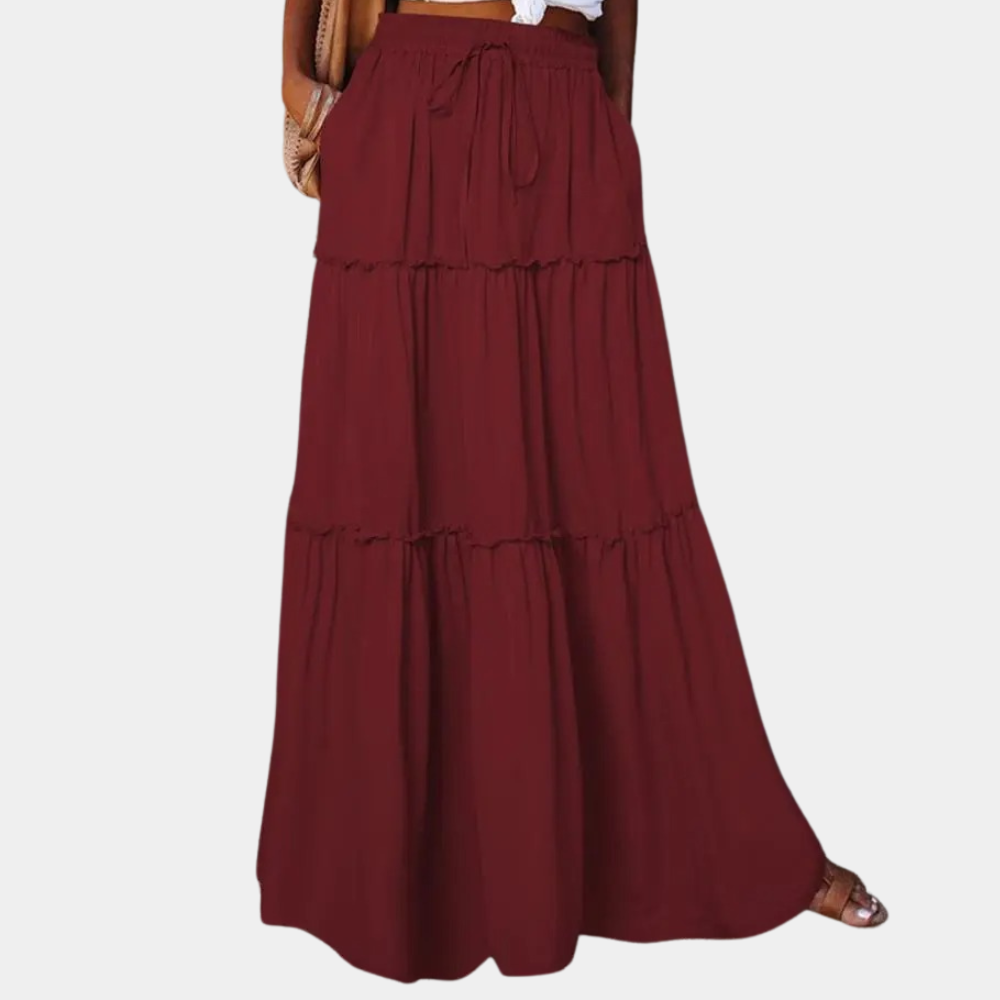 Elegantes langes Boho-Rock für Damen