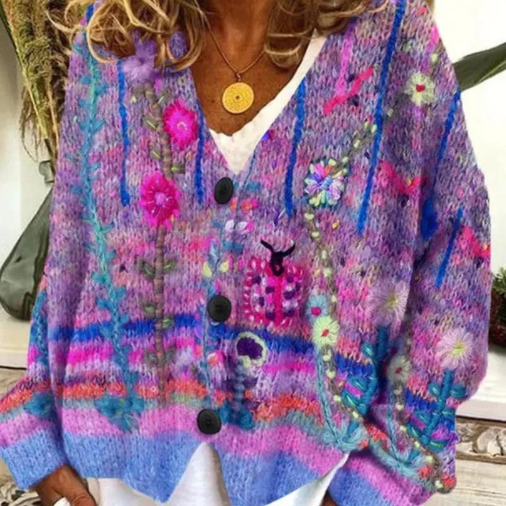 Modischer Damenpullover in schickem und fröhlichem Design