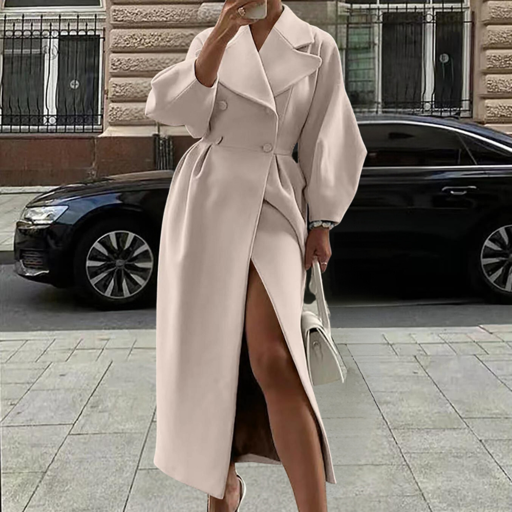 ModeGeist | Klassischer langer Herbstmantel für Frauen
