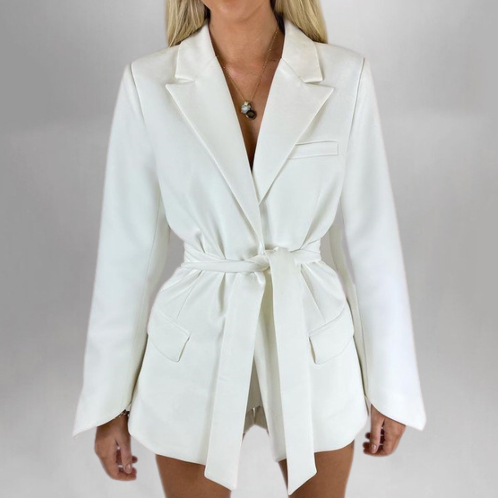 ModeGeist | Eleganter Blazer mit Gürtel für Damen