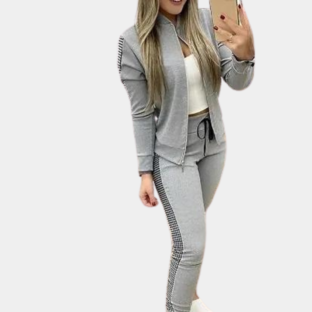 Adina: Moderner Winter-Sportanzug mit Reißverschluss –  stylischer Zweiteiler für entspannte Tage