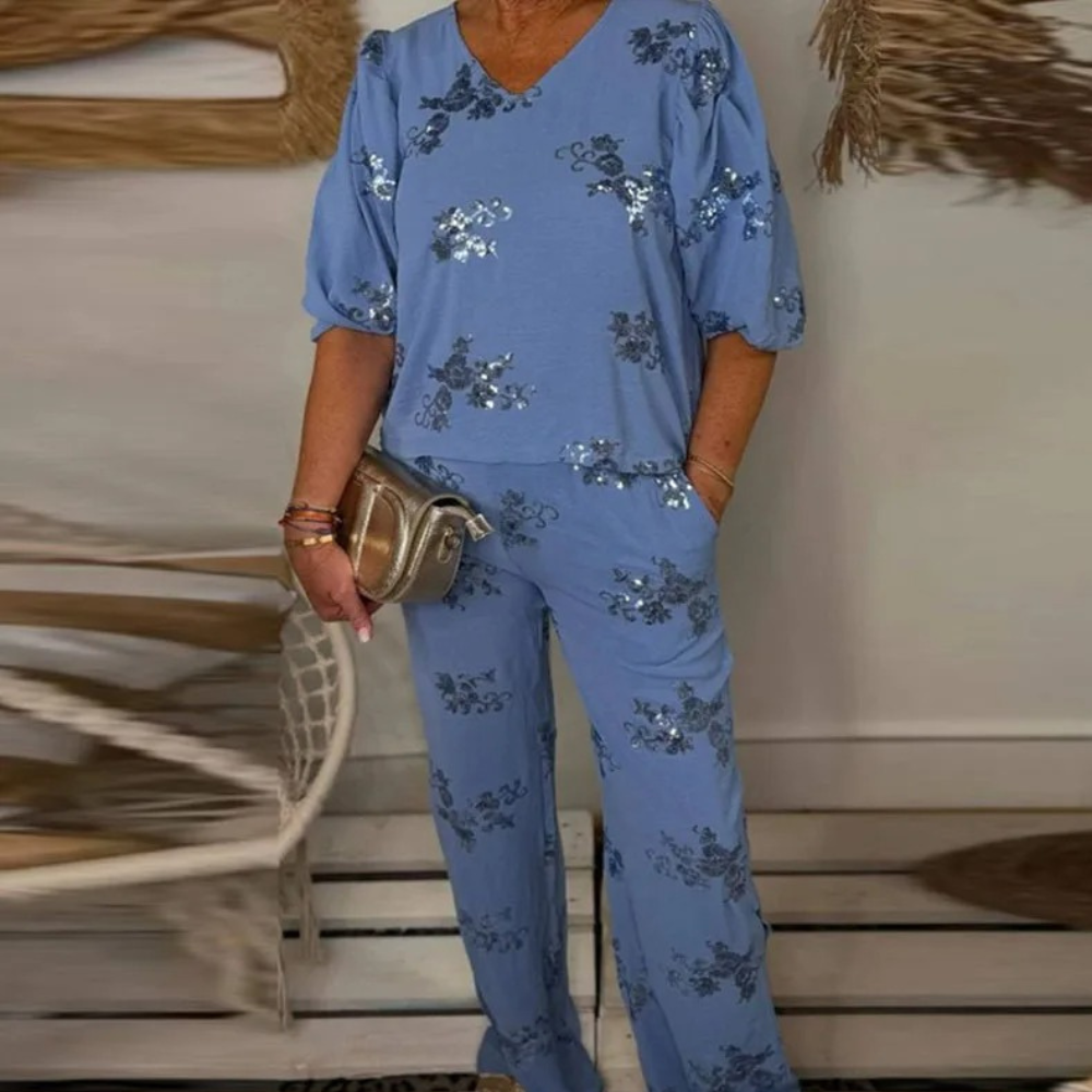 Modernes, elegantes Zweiteiliges Damen Outfit von Nadija