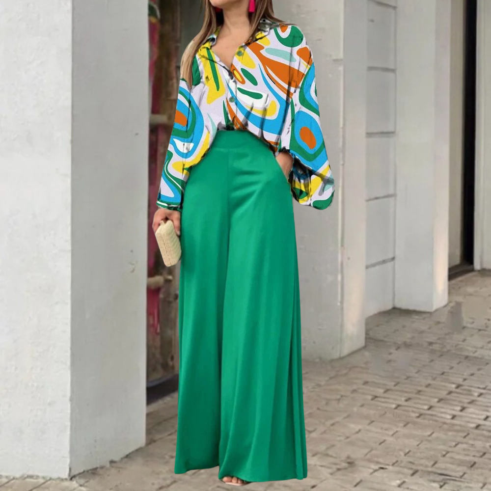 Mariuca Damen-Ensemble: Elegantes, luxuriöses Zweiteiler