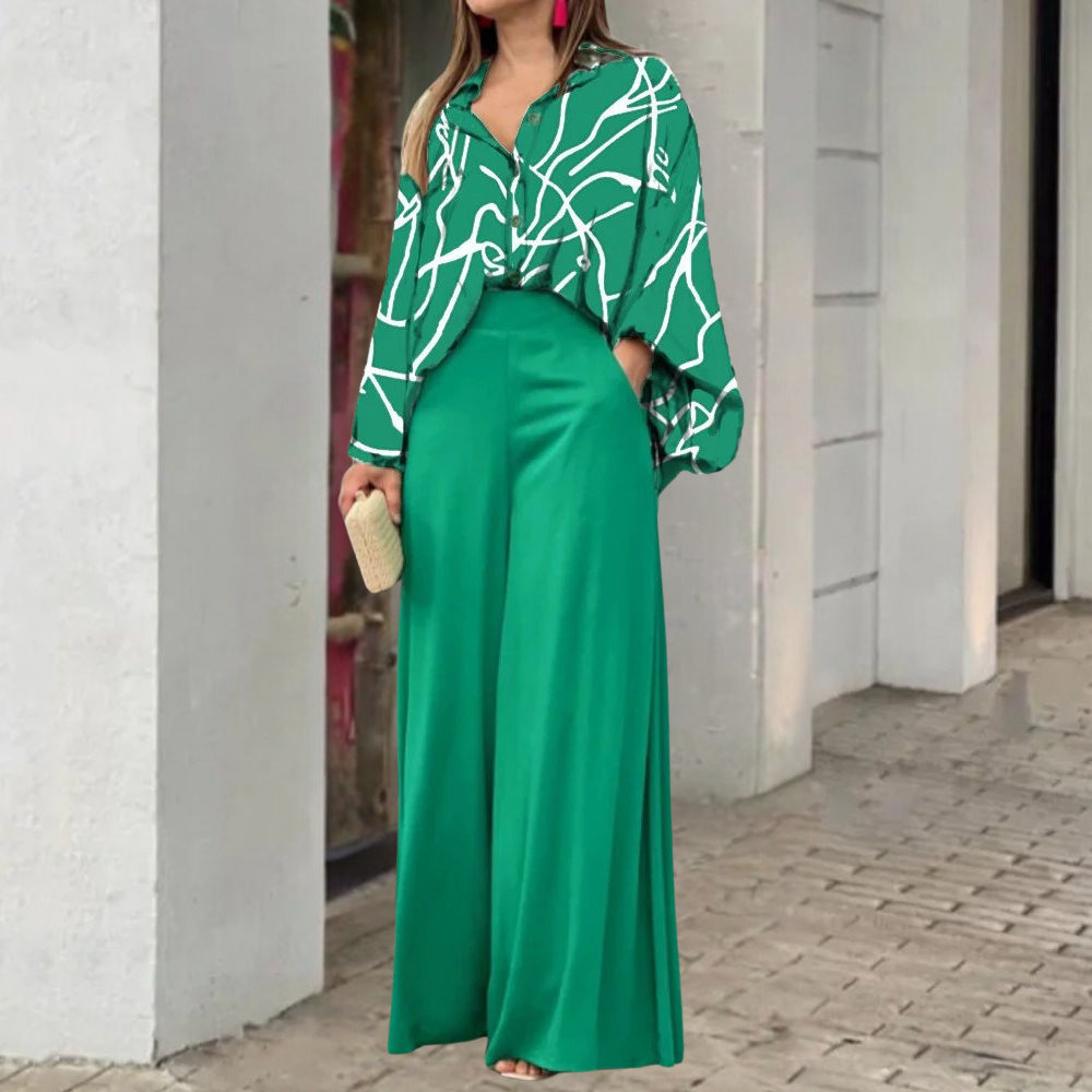 Mariuca Damen-Ensemble: Elegantes, luxuriöses Zweiteiler