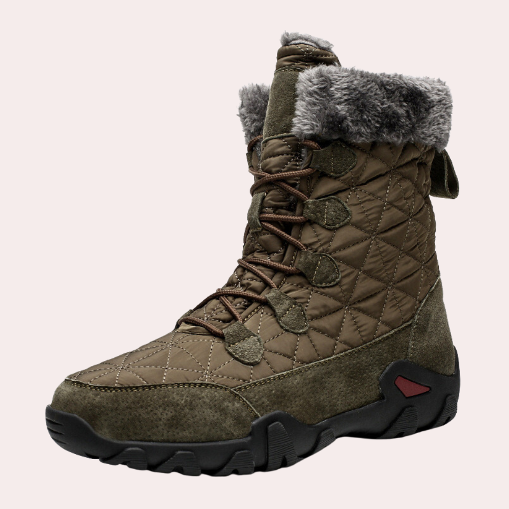 Gesteppte Herren-Winterstiefel für warme Füße