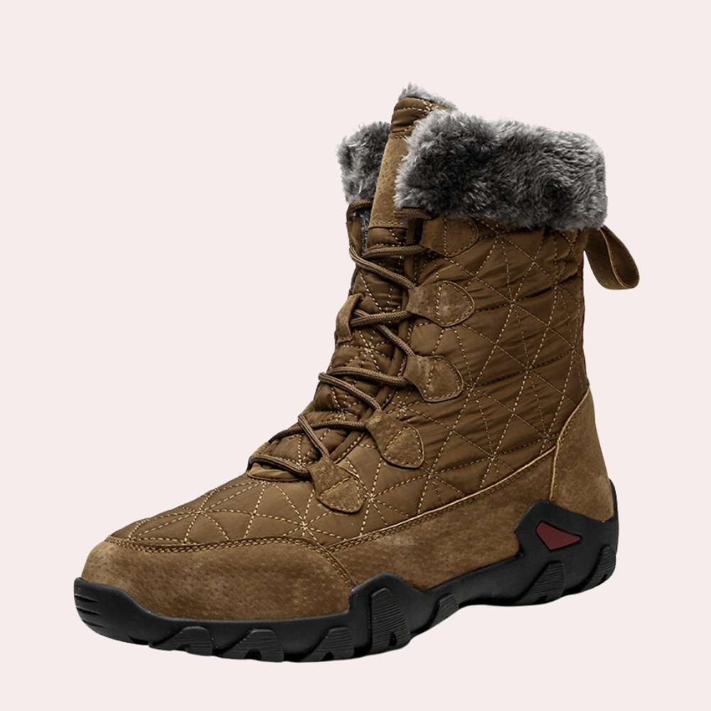Gesteppte Herren-Winterstiefel für warme Füße