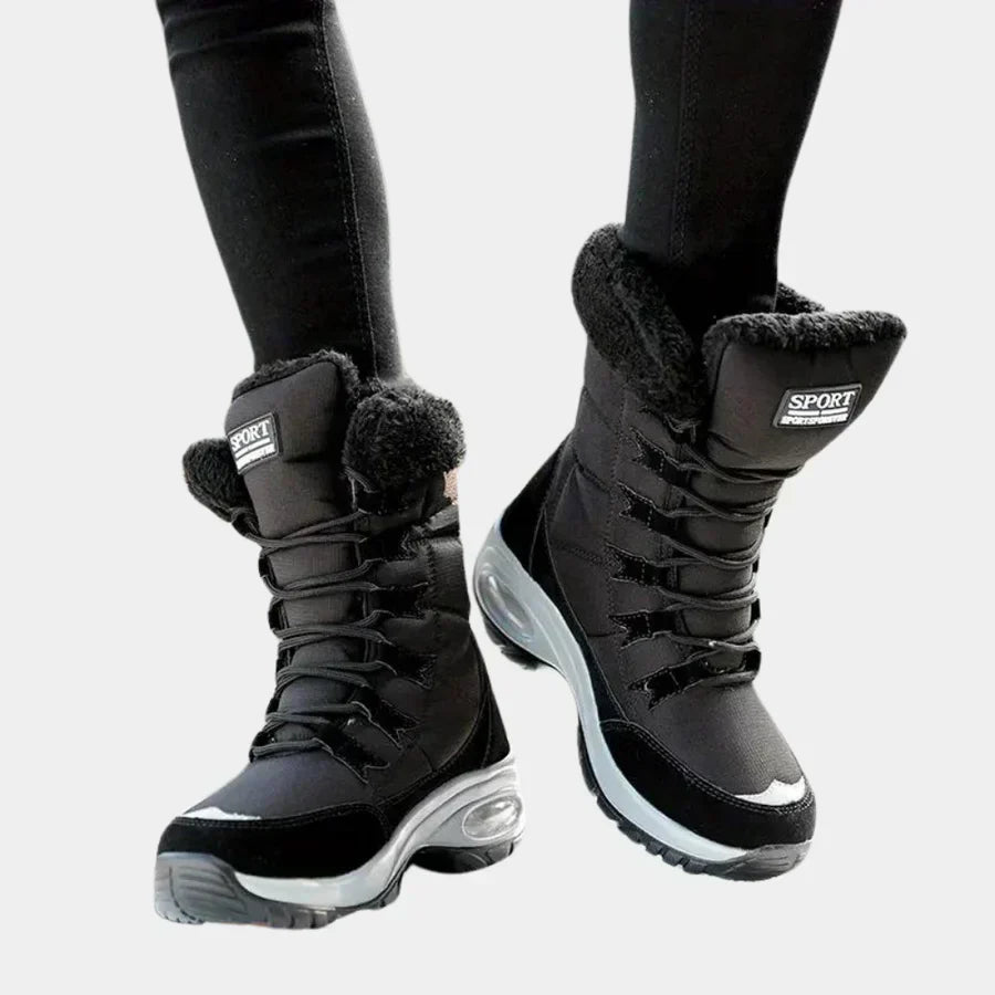 ModeGeist | Robuste Winterstiefel mit Schnürsenkeln für Frauen