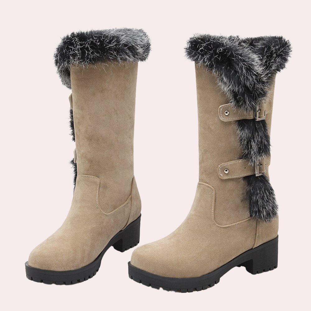 Stilvolle Delila Damenstiefel für sicheren Halt im Winter, mit glamourösem Auftritt