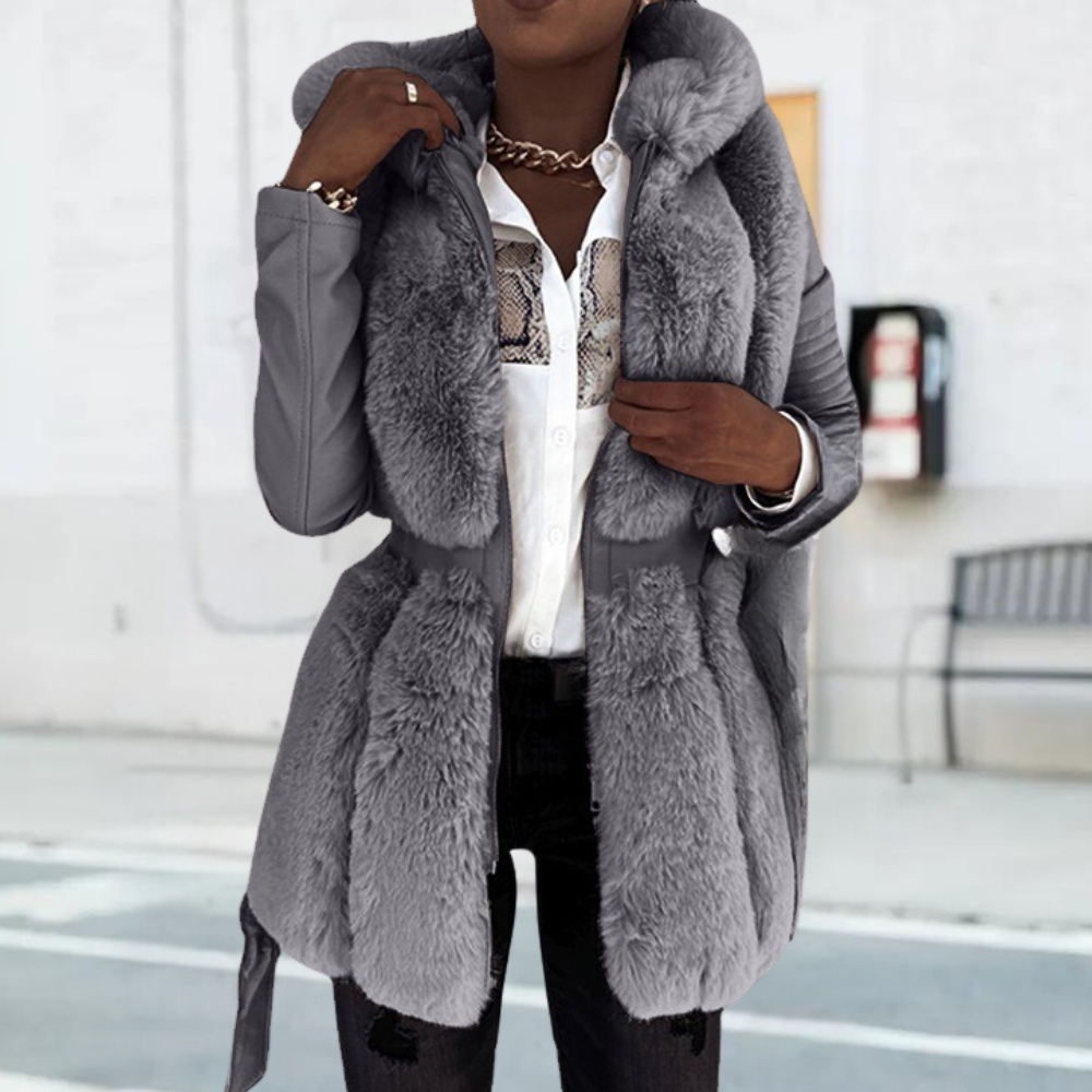 ModeGeist | Elegante Winterjacke mit Kapuze für Frauen