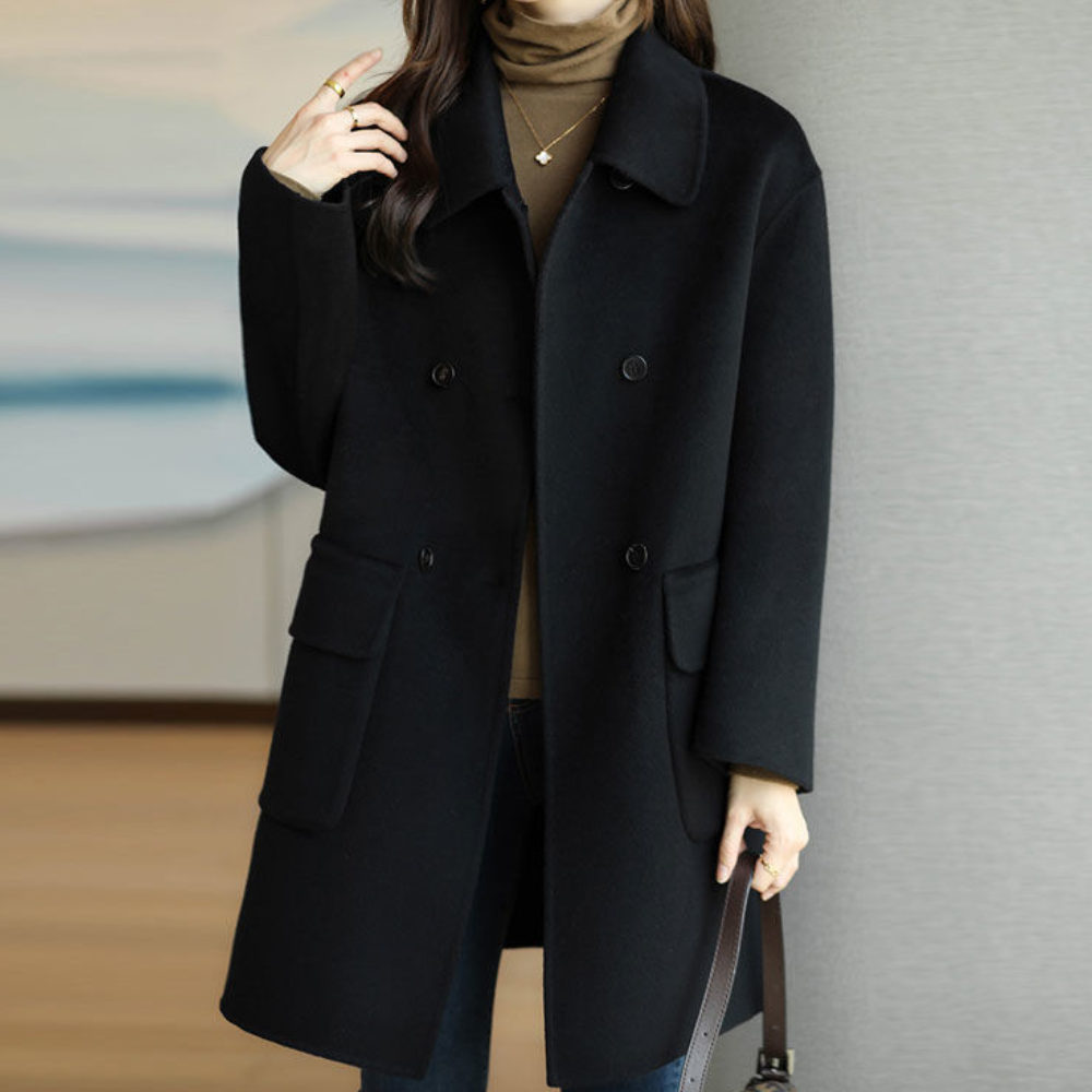 ModeGeist | Winterjacke mit Aufgesetzten Taschen für Damen - Herbst