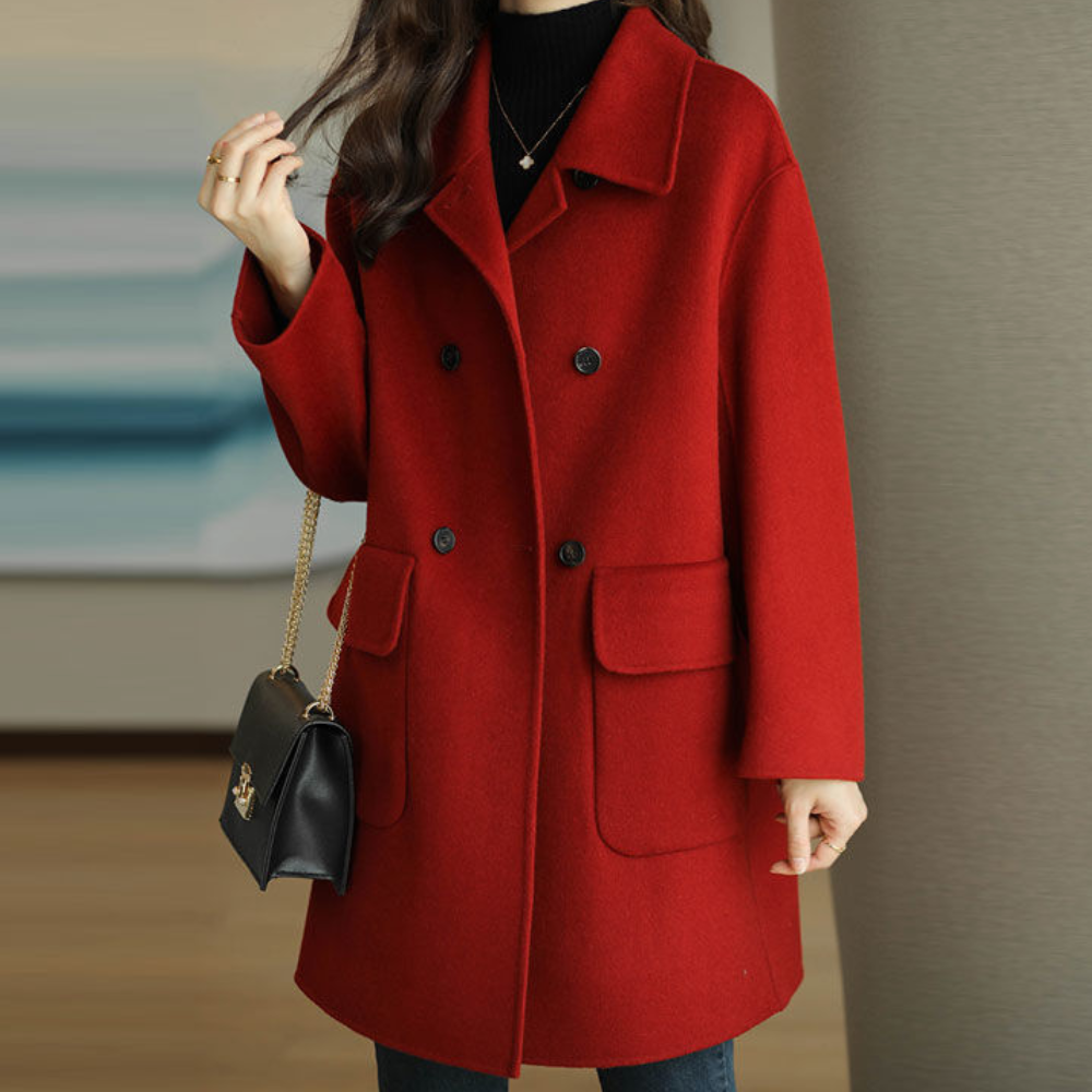 ModeGeist | Winterjacke mit Aufgesetzten Taschen für Damen - Herbst