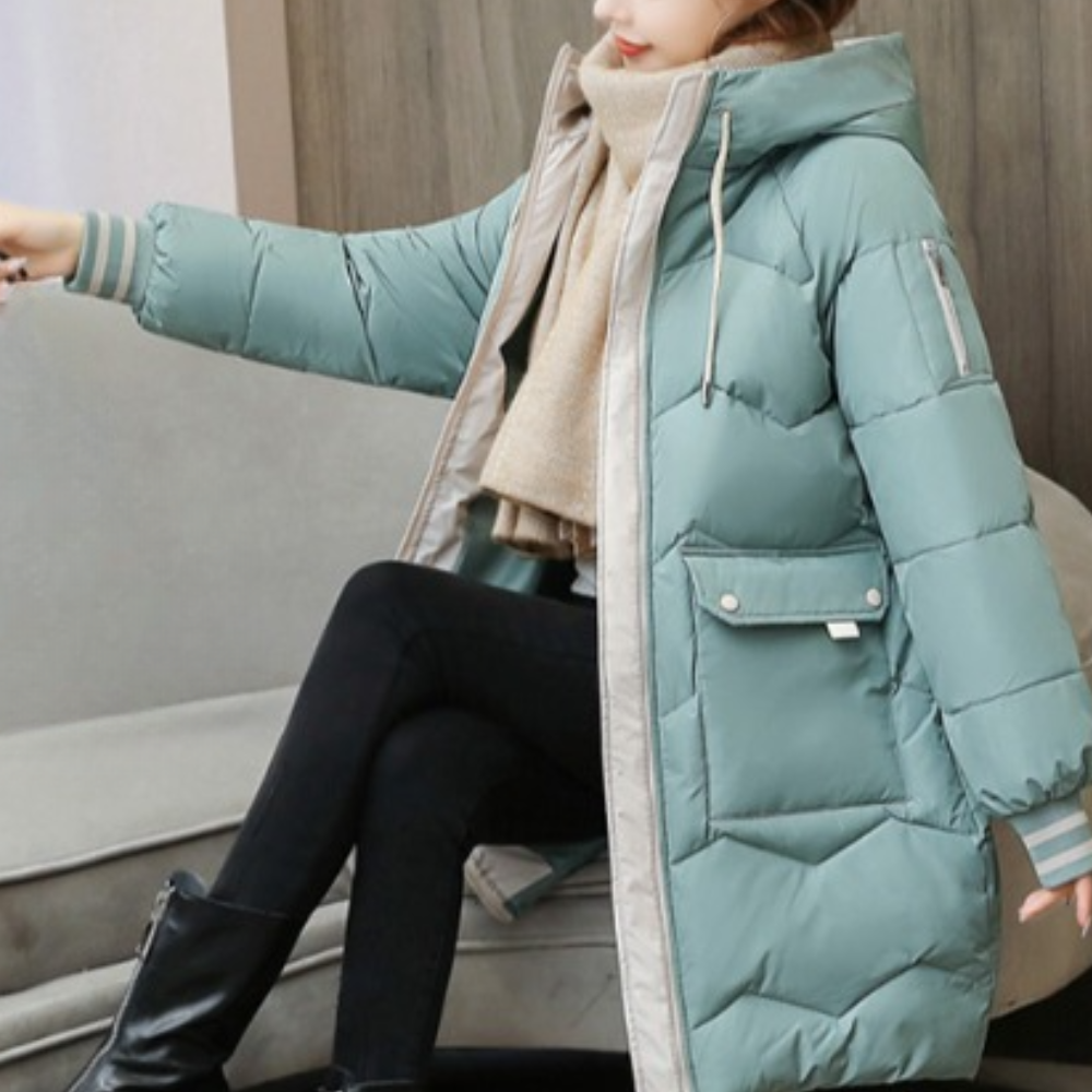 ModeGeist | Extra dicke und warme Winterhutjacke für Frauen