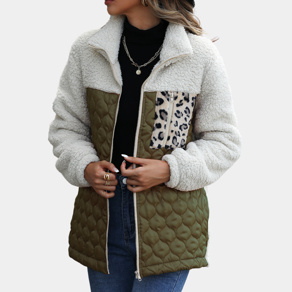 ModeGeist | Elegante Samtjacke für Frauen, perfekt für die Wintersaison