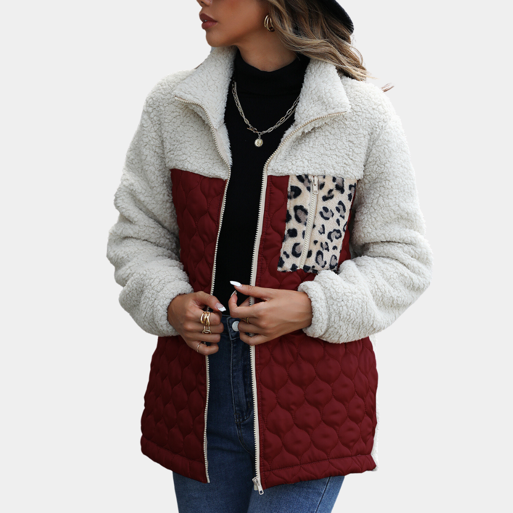 ModeGeist | Elegante Samtjacke für Frauen, perfekt für die Wintersaison