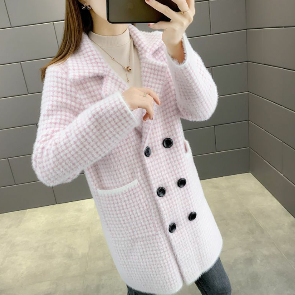 ModeGeist | Eleganter mittellanger Wintermantel für Frauen