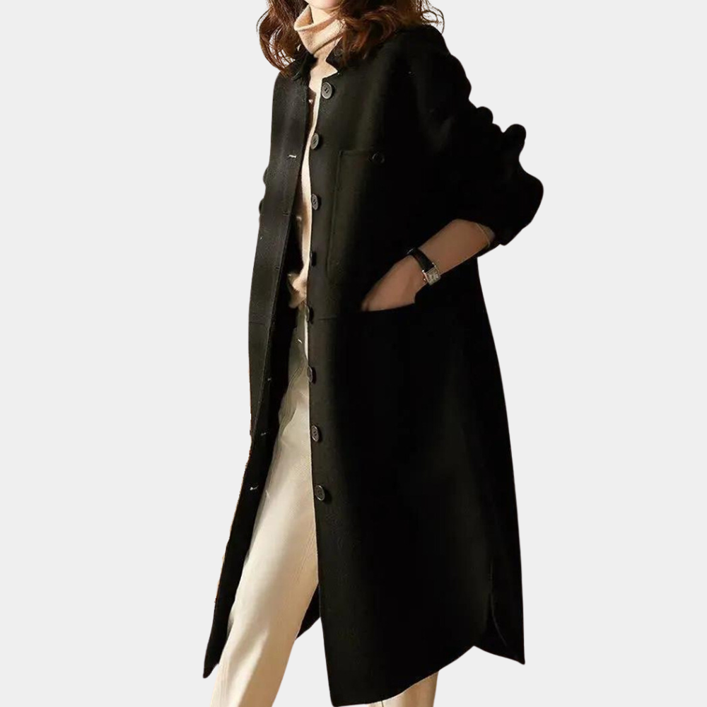 ModeGeist | Lange und warme Trenchcoat für Damen, perfekt für den Winter