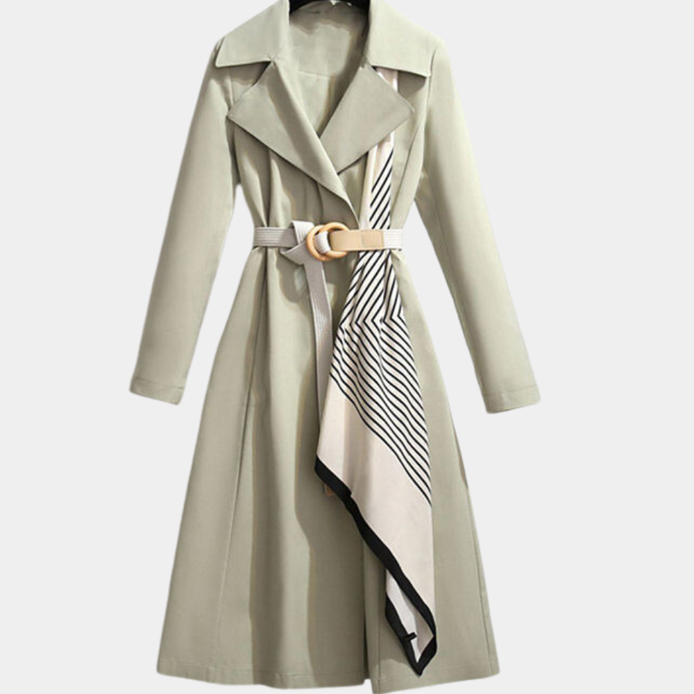 ModeGeist | Eleganter Herbst-Trenchcoat mit Gürtel für Frauen