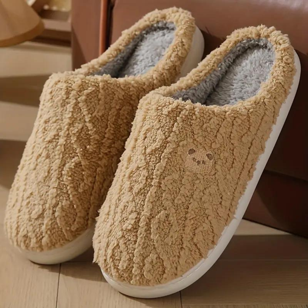 ModeGeist | Warme Bequeme Winter Hausschuh mit Lustigem Druck