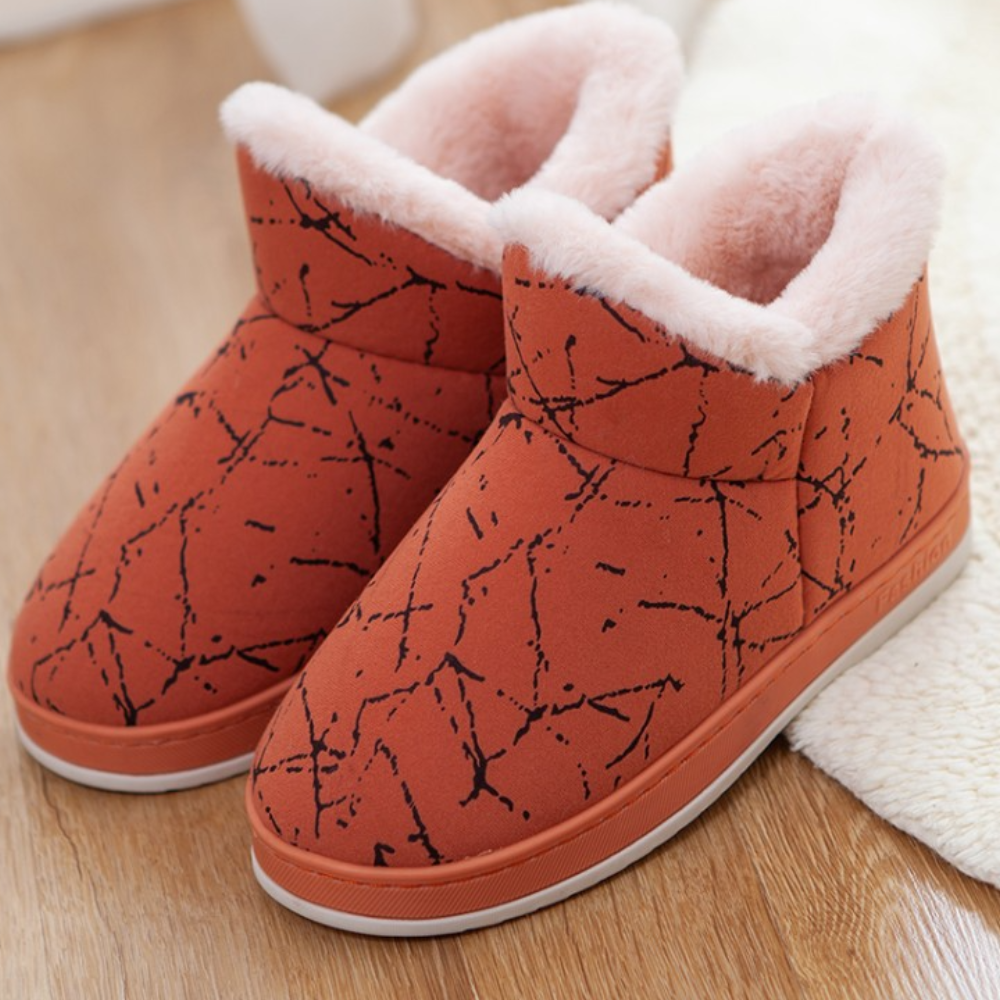 ModeGeist | Glänzende Winterstiefel für Frauen