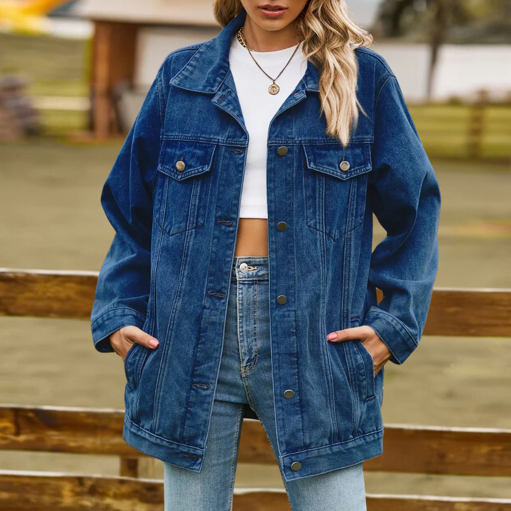 Elegante Damen Winterjacke aus Denim von Elizabeth