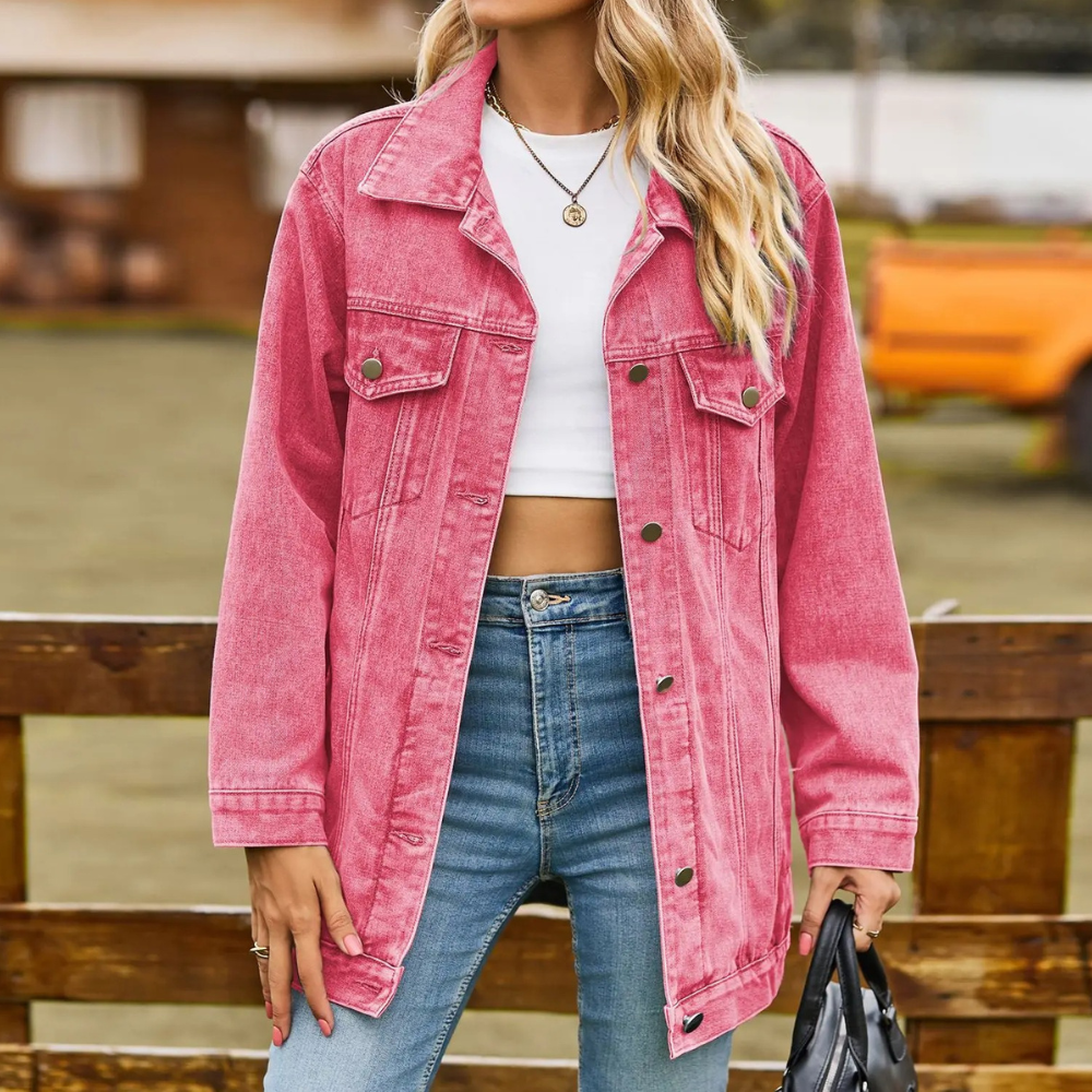 Elegante Damen Winterjacke aus Denim von Elizabeth