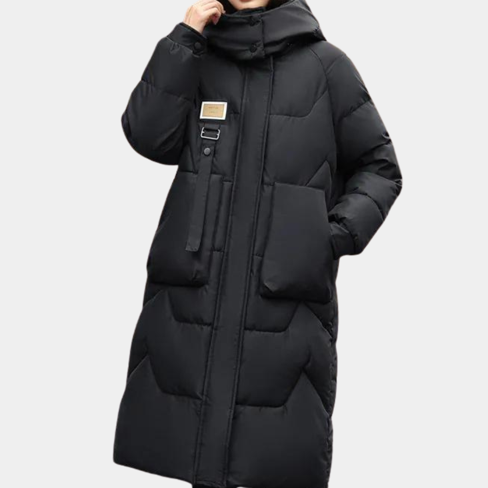 ModeGeist | Luxuriös Wattierte Damenjacke mit Gemütlicher Kapuze
