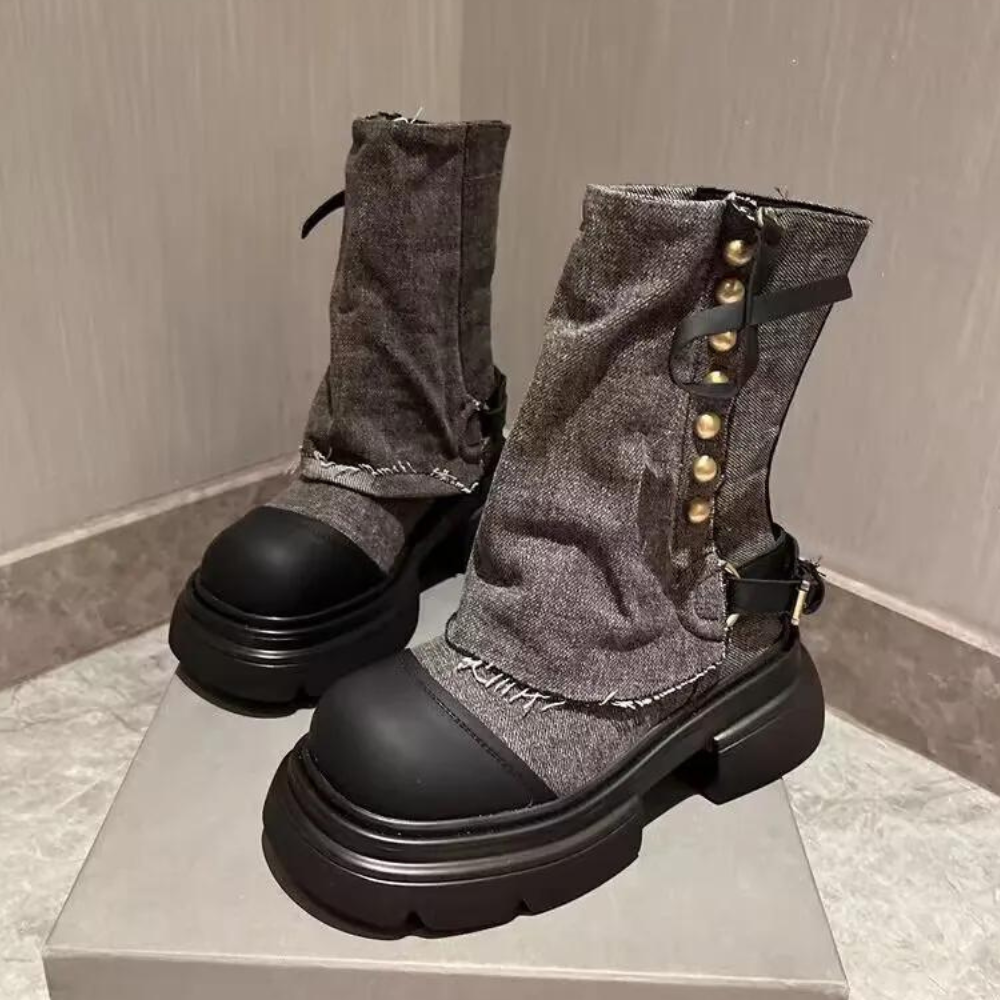 Edle Damen-Jeans-Stiefeletten von KEONA