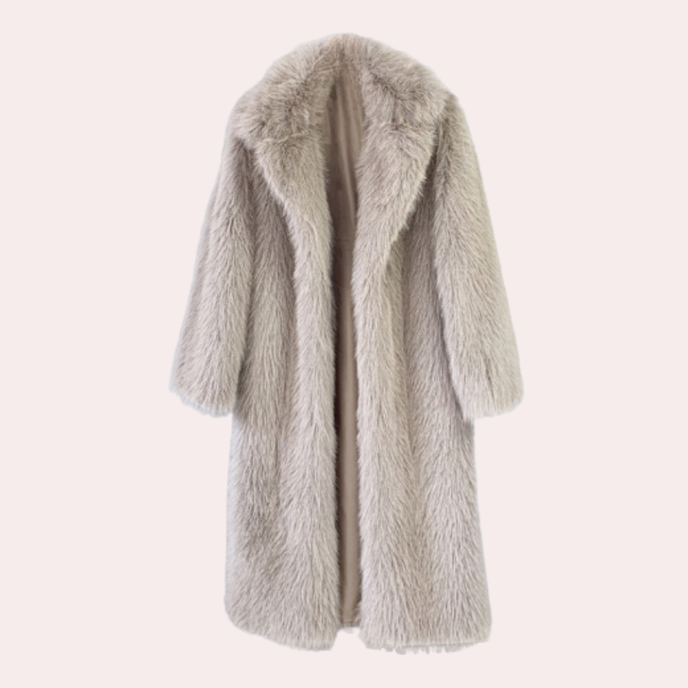 ModeGeist | Eleganter Plüsch-Wintermantel für Damen