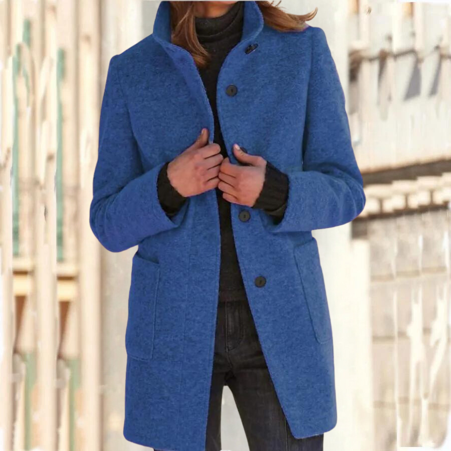 Damen-Mantel mit elegantem Stehkragen - Camille