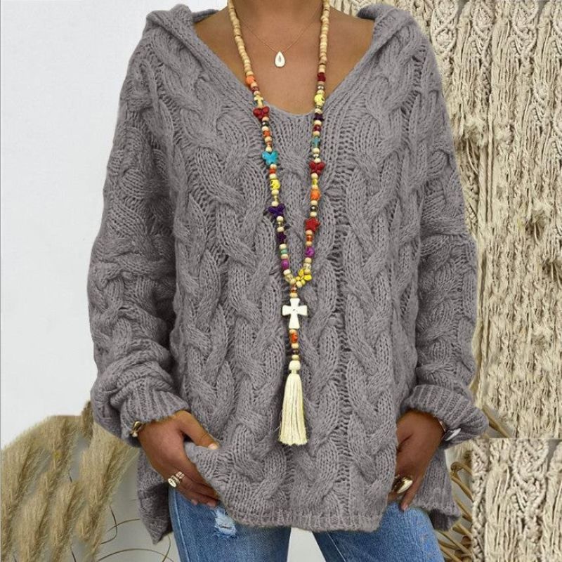 Capri-Style V-Neck Hoodie