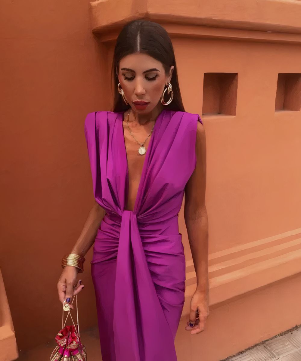 Abendkleid mit tiefem Dekolleté - Caro