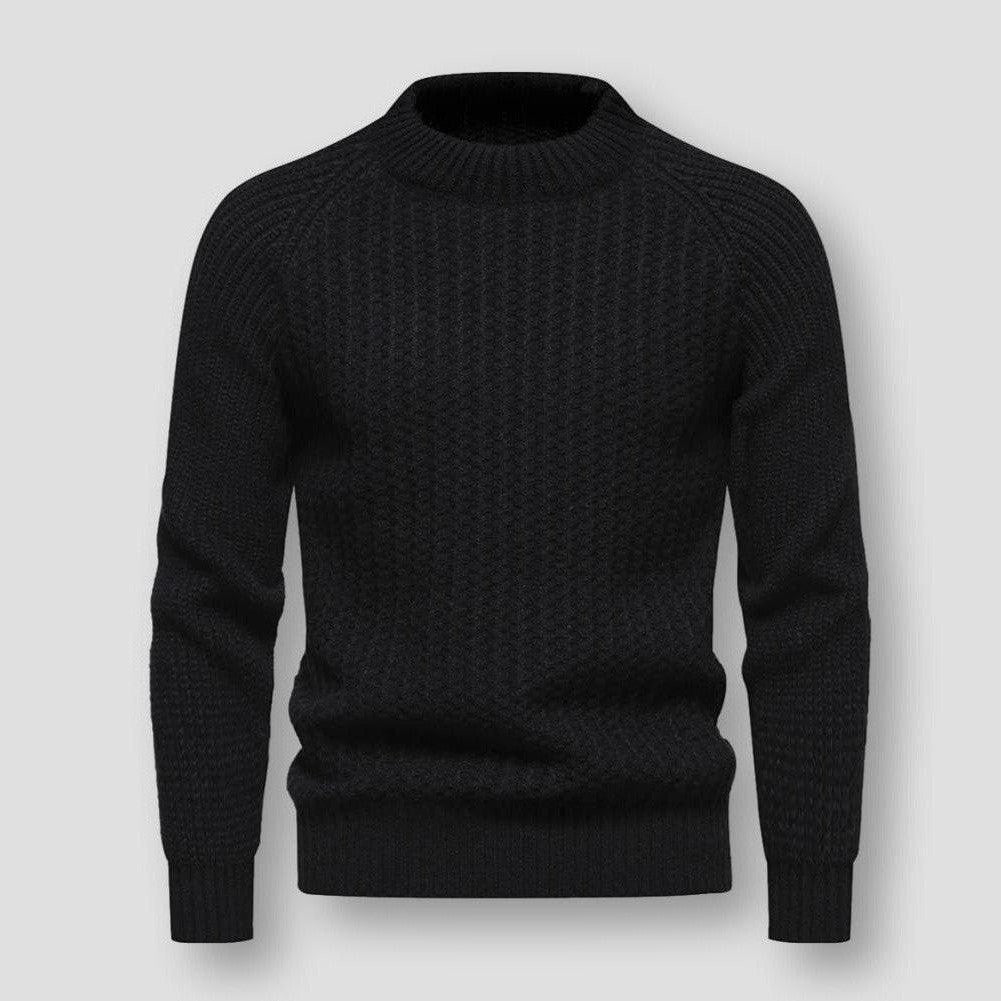 Edler Herrenpullover aus Waffelpiqué