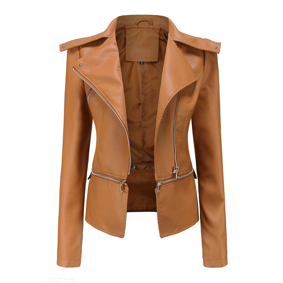 ModeGeist | Passform Bikerjacke für Damen Lässig