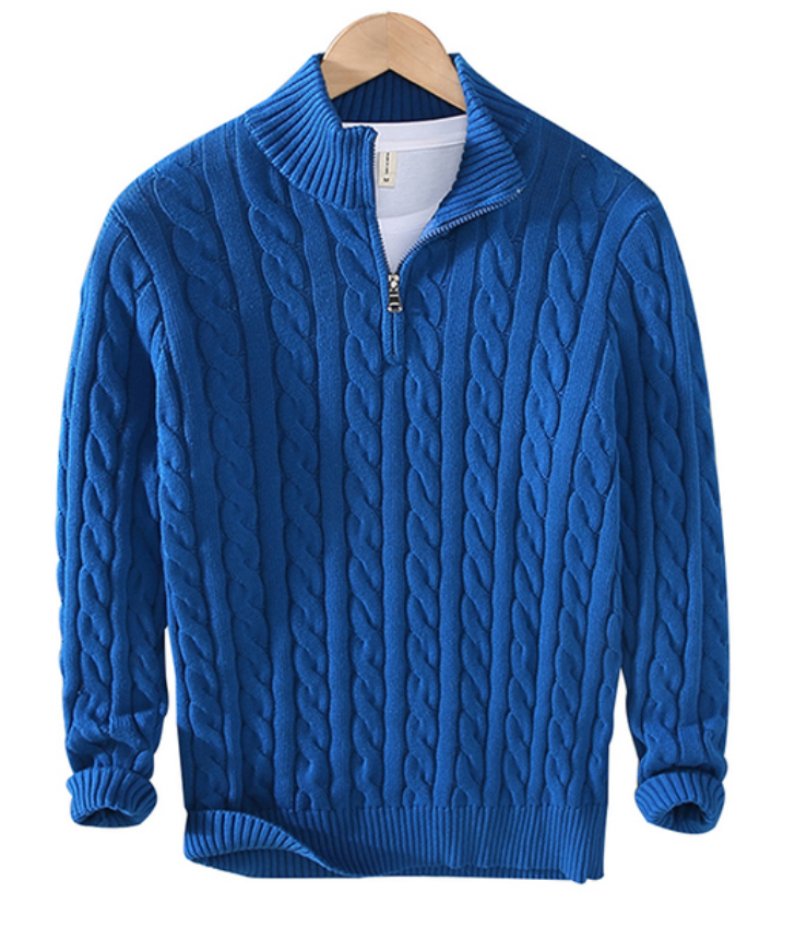 Fudus:  Zeitlose Eleganz und Komfort im Zip-Pullover