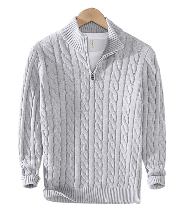 Fudus:  Zeitlose Eleganz und Komfort im Zip-Pullover