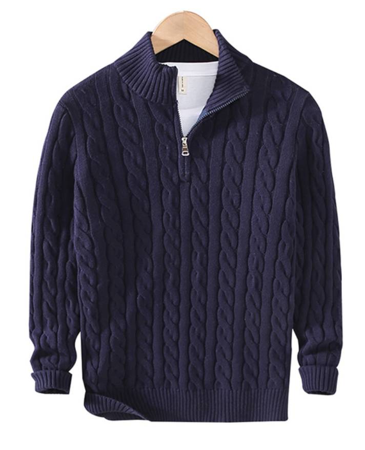 Fudus:  Zeitlose Eleganz und Komfort im Zip-Pullover