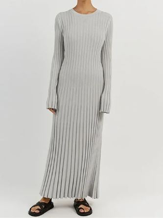 Langes Damen-Strickkleid von Sophie